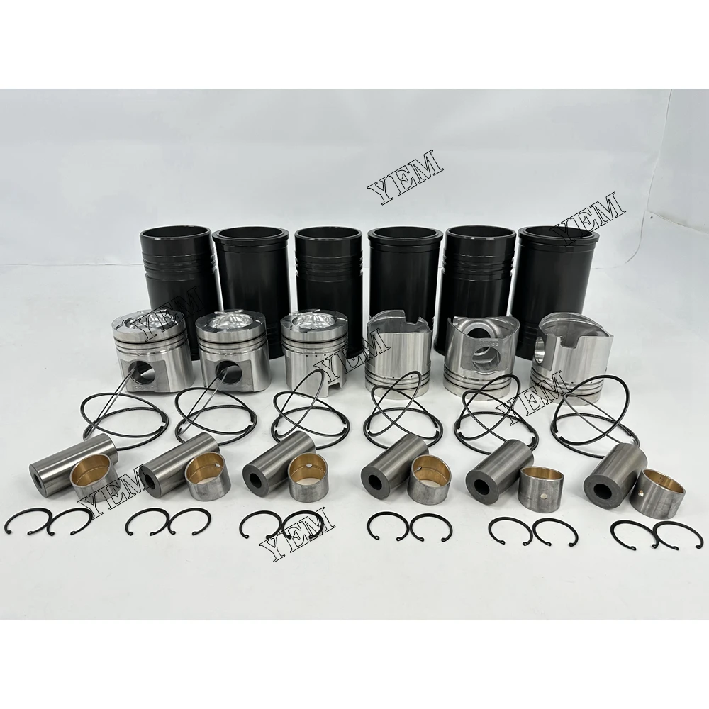 For Komatsu 6D125 Cylinder Liner Kit Engine Repair Kit
