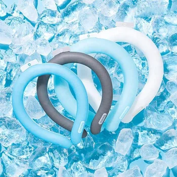 Cooling Neck Tube Wraps Cool Relief Ice Cold Pack Neck Cooler Icering Ring