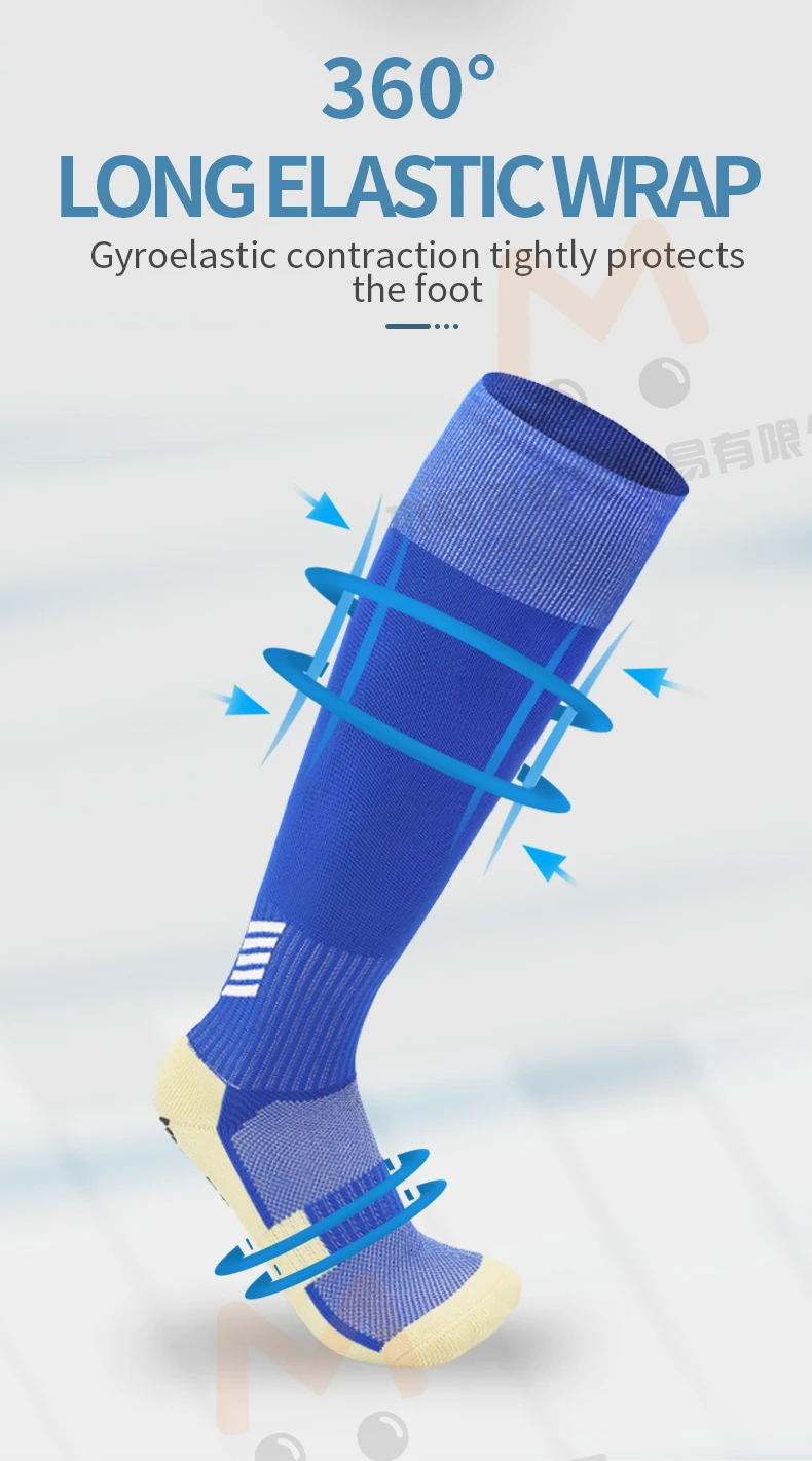 Hot Sale Custom Logo Cotton Anti Slip Sport Thick Athletic Sock