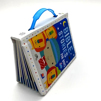 Board Book Children's Picture Book with Plastic Handle