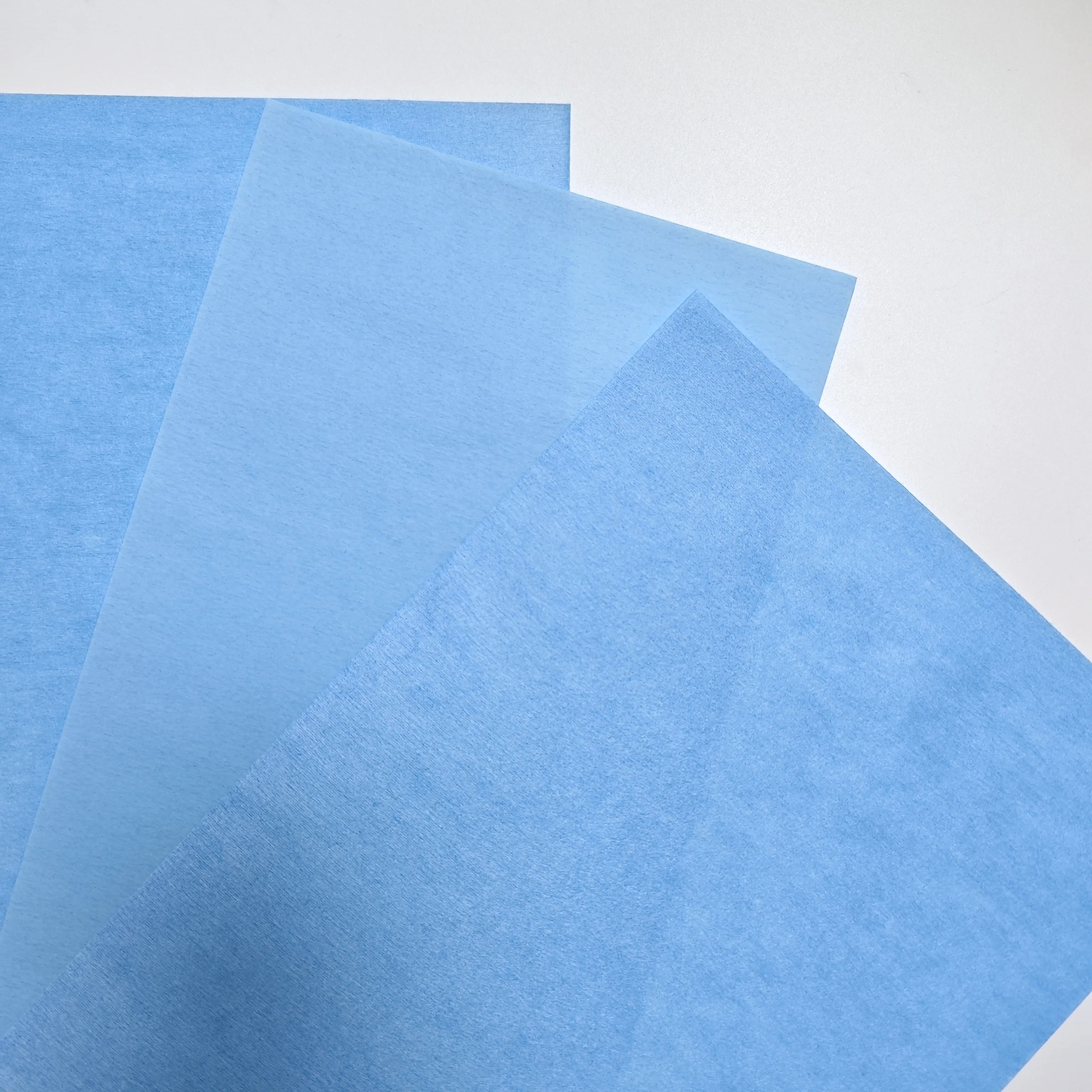 Anti-static Cost Efficient Breathable Medical Spunlace Nonwoven PET Viscose Laminated PE Film Fabric Surgical Gown Bed Sheet