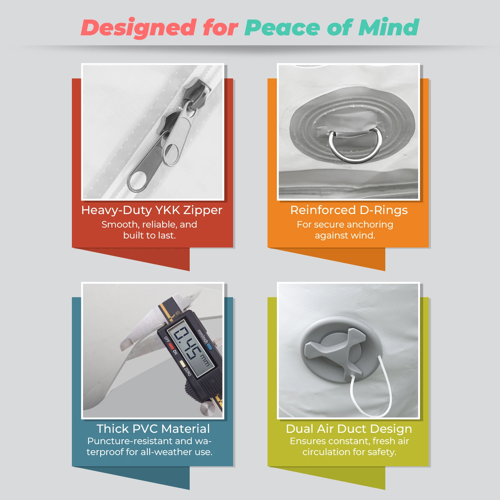 Opblaasbare bubbeltent van transparant PVC, opblaasbare bubbeltent, springkasteel_voghion.com