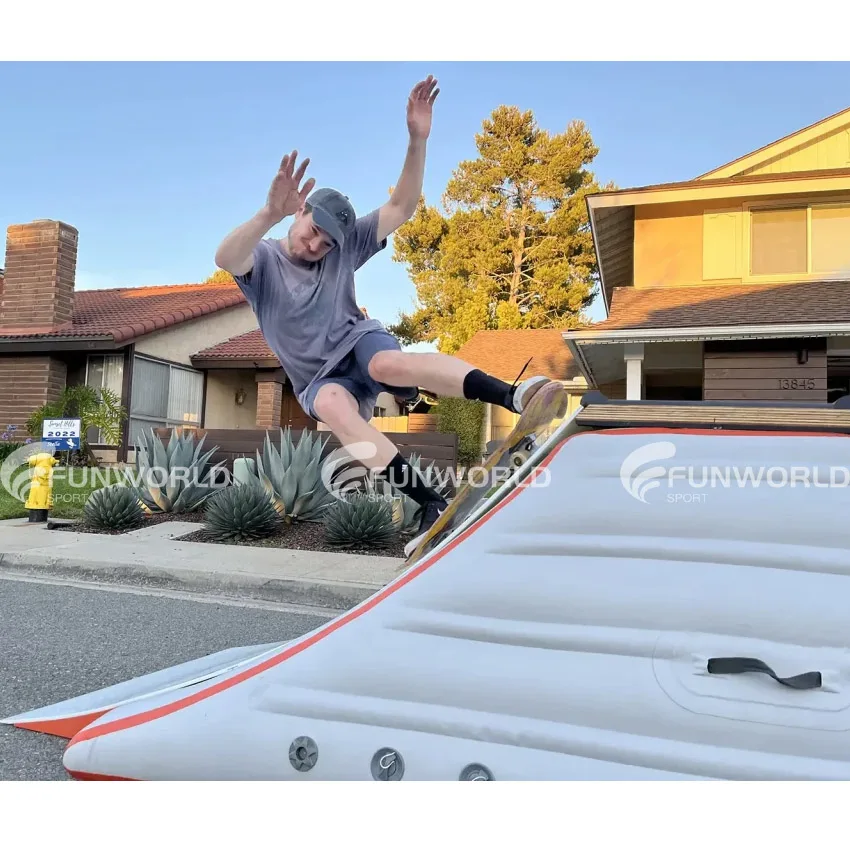 Exciting New Inflatable Bike Ramp Inflatable Skateboard Ramps and Bike Landing Airbags for Outdoor Skate Parks