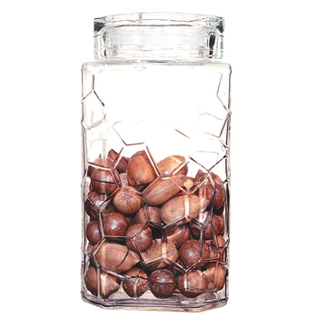 Factory Supply Wholesale High-Quality Glass Storage Jar Mason Jar Canister with Glass sealed Lid