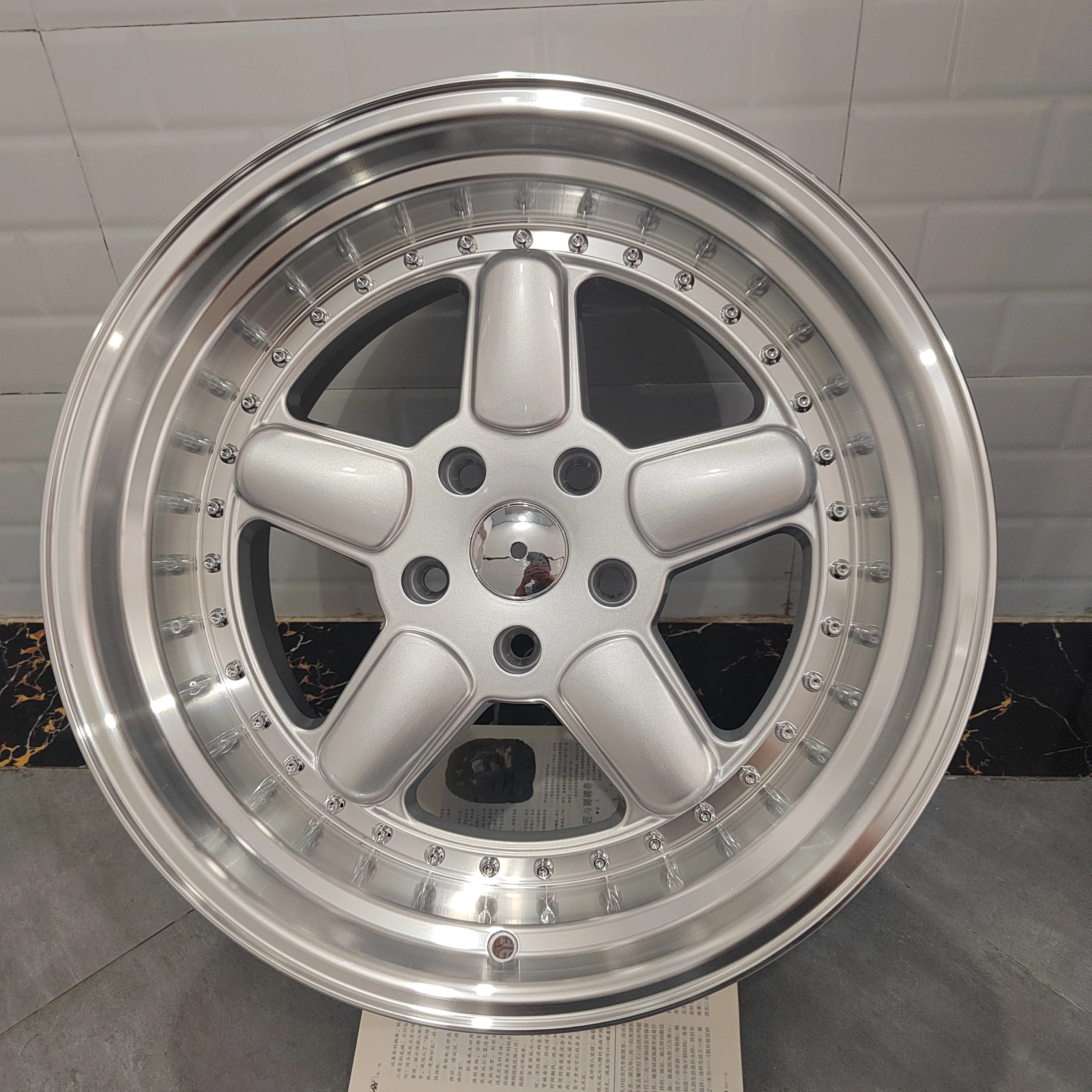 Wholesales 18inch 5x120 PCD Alloy Wheel Rim Deep Dish Lip Passenger Car ...