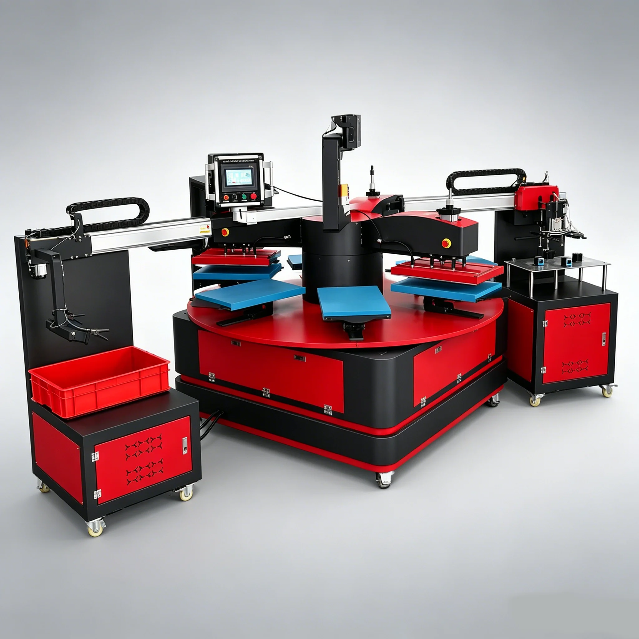 Industrial Grade Intelligent Heat Transfer Machine with Visual Positioning Camera Automatic Assembly Line Heat Press Machine