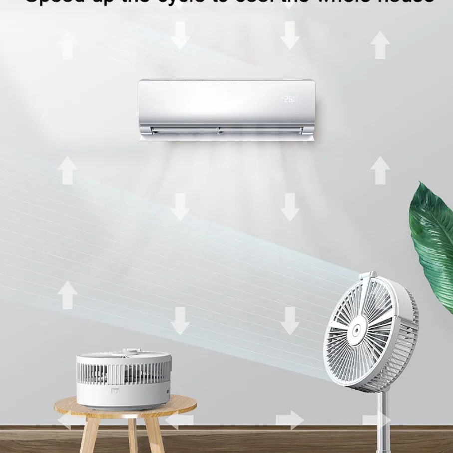 Hot Selling Folding Telescopic Fan Shaking Head Portable Usb Mini Table Desktop Floor Power Bank Humidifying Spray Fan