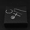E029-Silver 3 (there are ear holes earring)