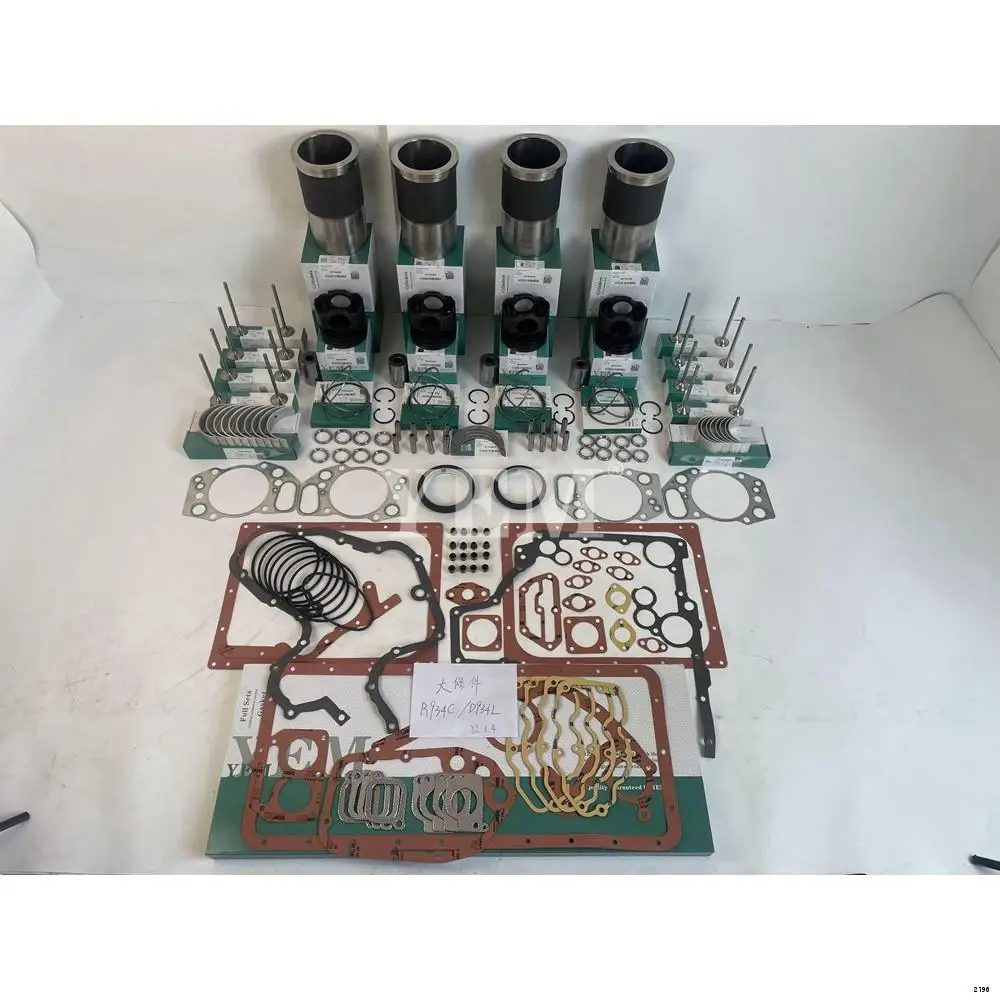 Rebuild Overhaul Kit With Bearings Cylinder Liner Piston Rings Full Gasket Set Engine Valves Kit For Liebherr D934