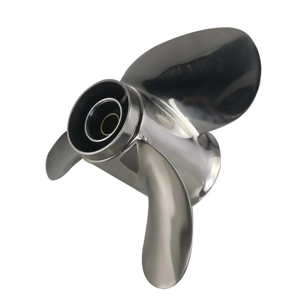 Морской 3-лопастной Пропеллер из нержавеющей стали для Suzuki подставка лодочного двигателя 8 9 15 20 л.с. детали 25X8 10 шлицевой