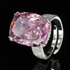adjustable size Platinum dried rose ring