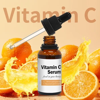 Wholesale Night Repair Skin Lighten Vit c Serum Custom Logo Organic Vitamin c e Facial Serum Set For Face