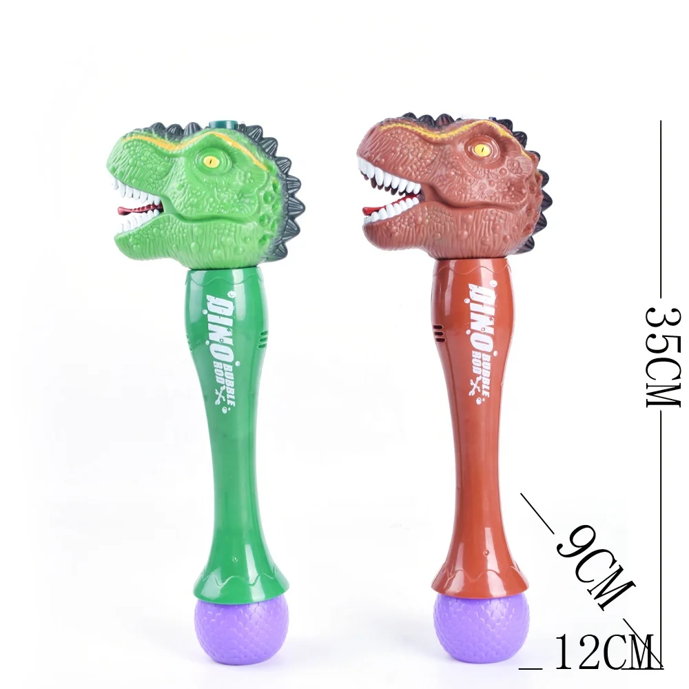 Детская летняя уличная электрическая палочка с пузырьками новейшего дизайна, игрушки, набор палочек с пузырьками динозавров
