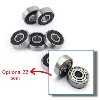 Sourcing Map U608ZZ Rillenkugellager – 8 X 40 X 10 Mm, Doppelt Geschirmt, Chromstahl, 2 Stück