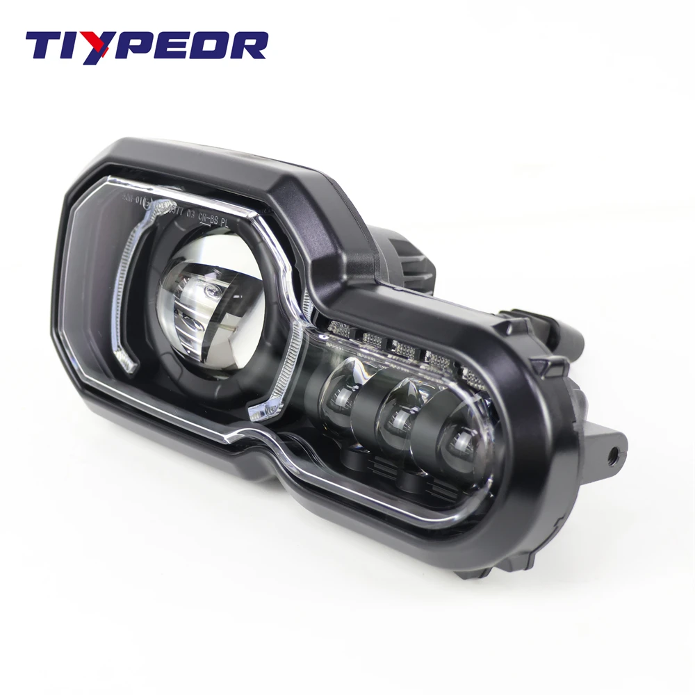 product tiypeor upgrade brighter motorcycle lights headlight for f800gs f800r f700gs f650gs adventure led projector headlight assembly-9