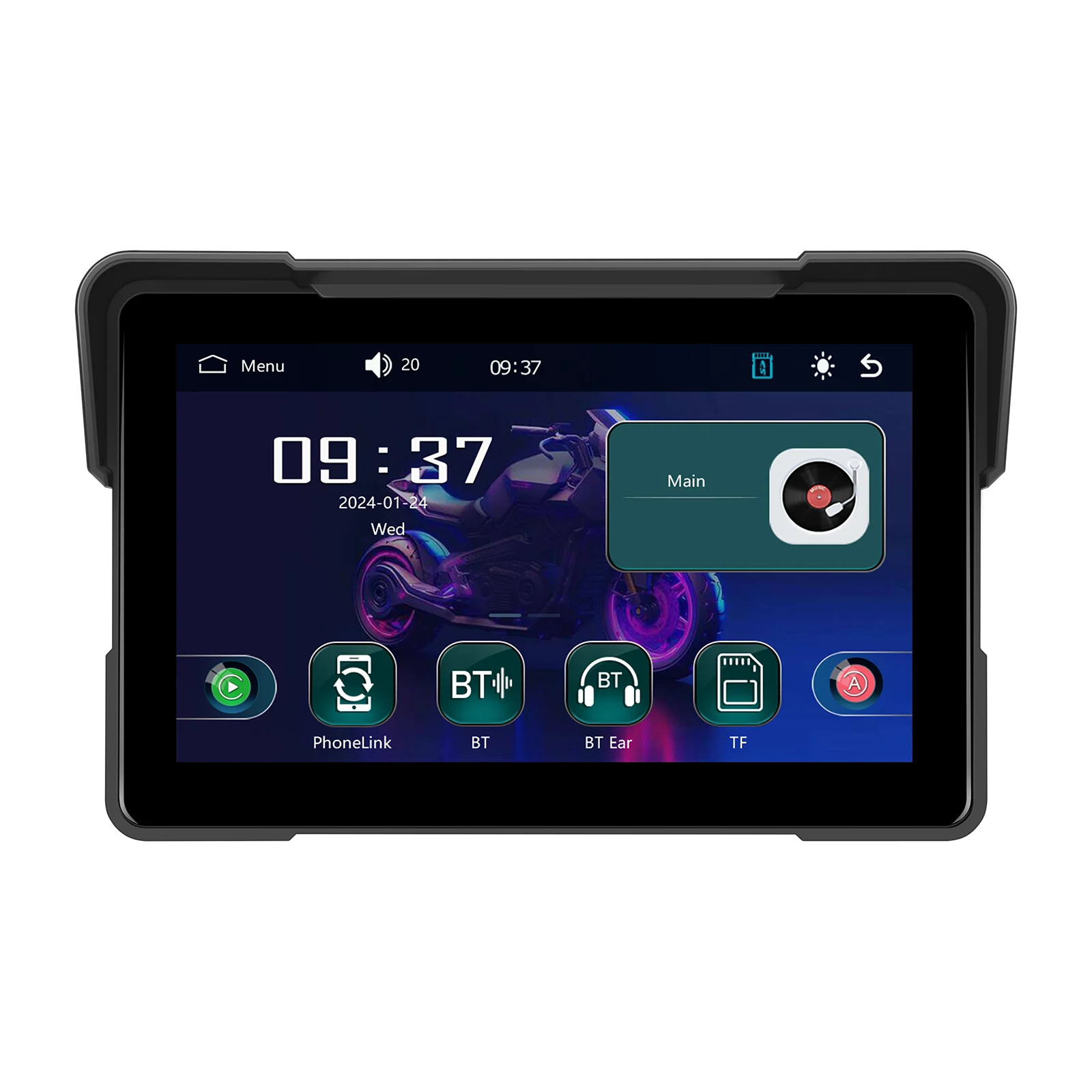 android auto monitor ip67 waterproof airplay android cast bt a3954-12