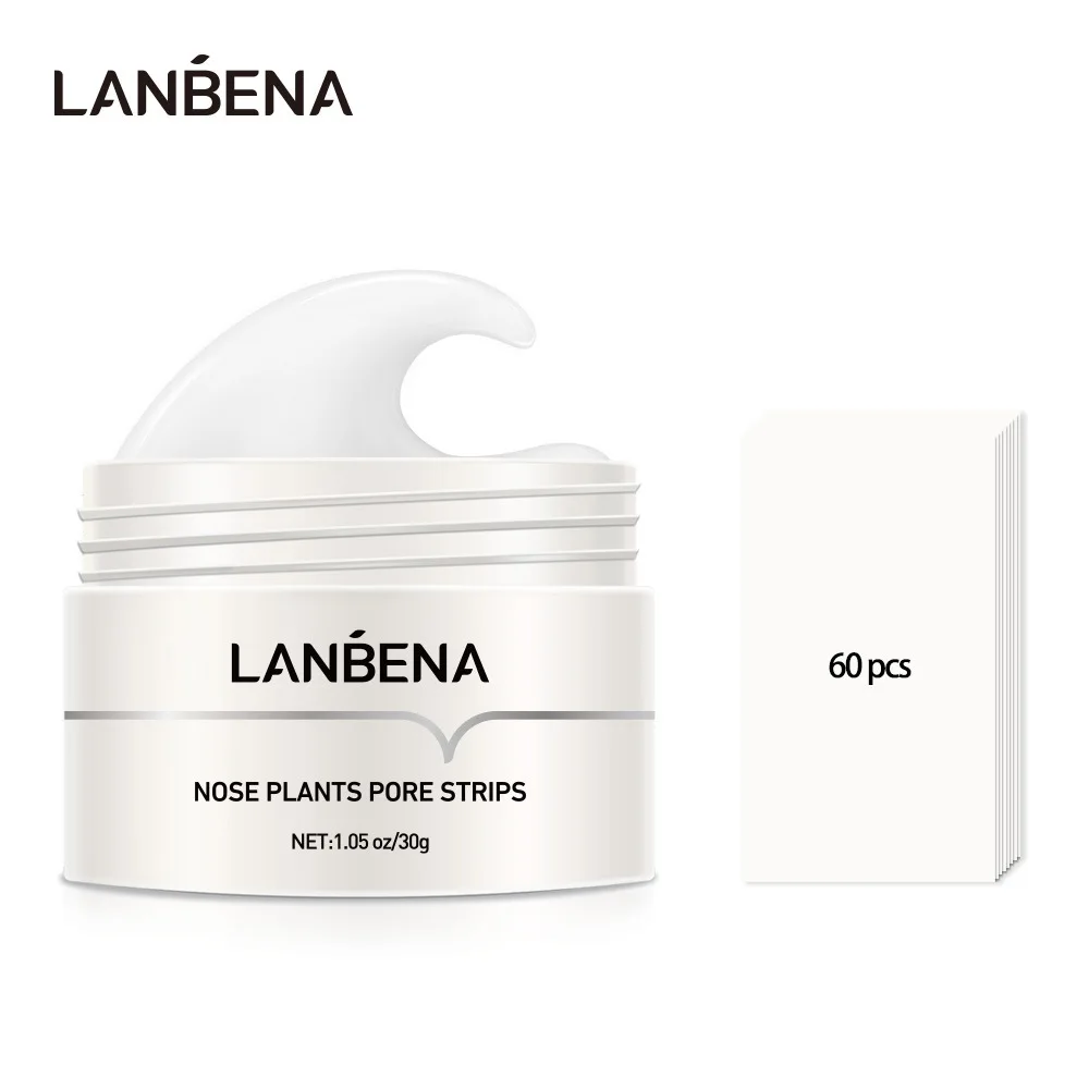 LANBENA Blackhead Remover Nose Stickers Face Masked Skin Care  Product Nose Pore Strips Stickers Acne Treatment  Lanbena Face K1