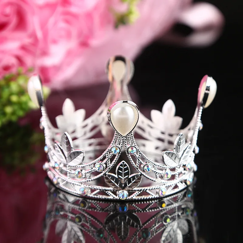 Популярная Мини-корона для торта невесты, корона для свадьбы, дня рождения, корона в стиле ретро барокко