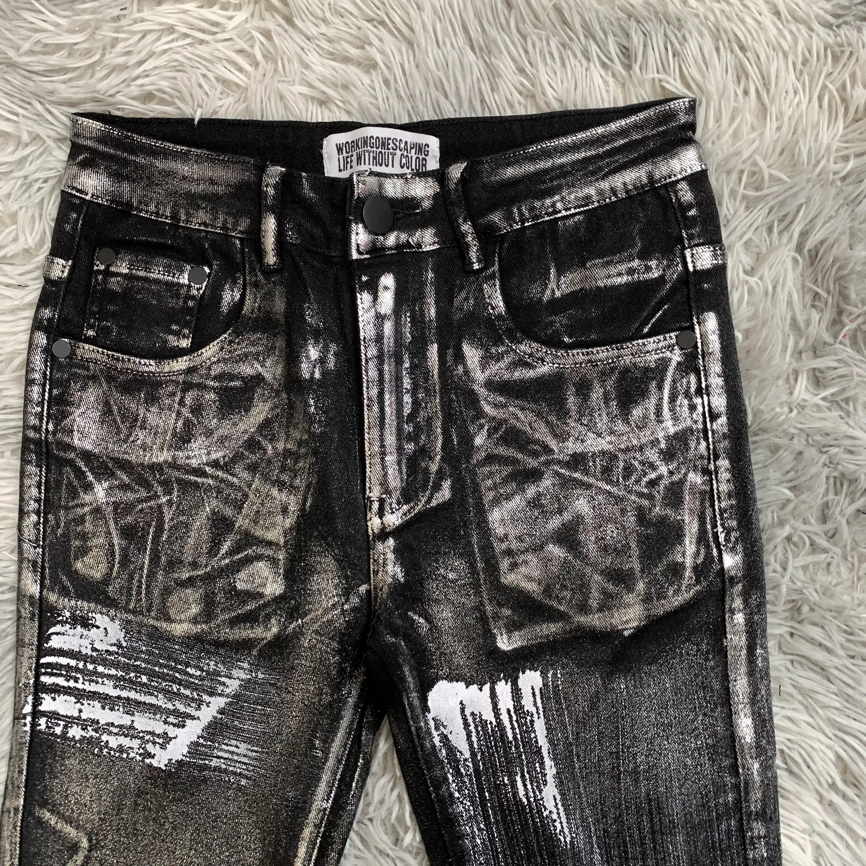 grunge waxed flare denim 00s Y2K 平成 お兄 grunge waxed flare denim 00s Y2K 平成 お兄