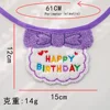 A07 bavaglino bava compleanno-viola