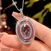 Bird's nest cut dried rose pendant with chain