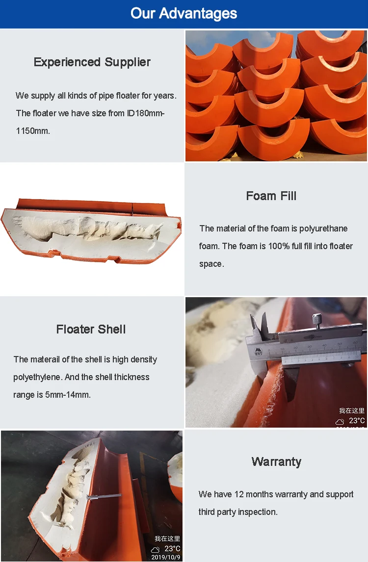 Rotational Mould Pipe Floater Pontoon Pipeline Floater Dredging Pipe