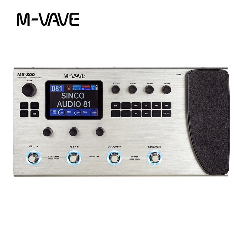 M-VAVE MK-300 マルチエフェクター M-VAVE(MK-300)】マルチエフェクター初心者必見！購入直後の基本
