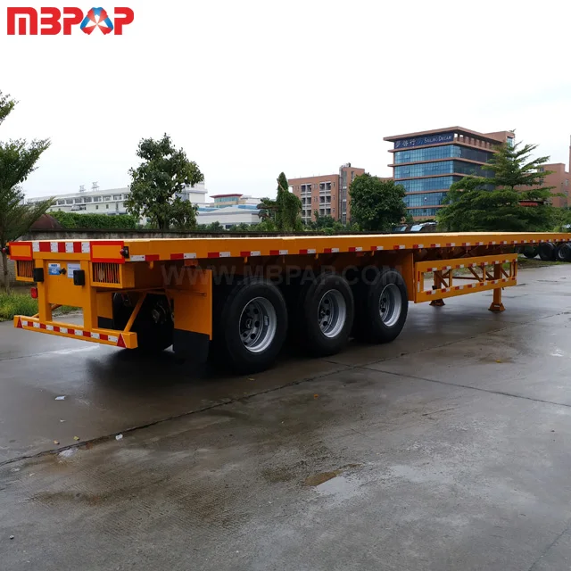 Heavy Duty 20ft Or 40ft Semi Trailer Of 12.5 Meter Long Container Low ...