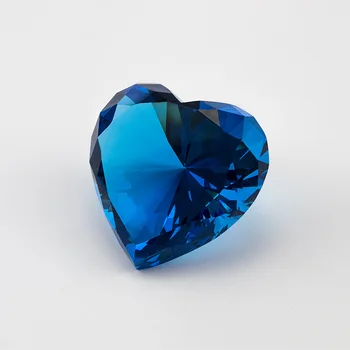 Shining 2022 Heart shaped diamond new K9 faceted crystal diamond model home decoration wedding celebration