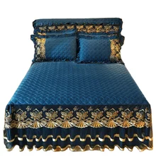 Modern Luxury Wholesale High Quality Custom Bedding Set King Home Embroidery 3 Pieces Bed Skirt