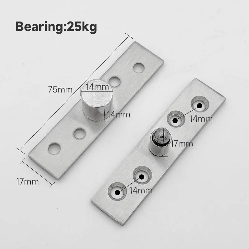 High Quality 360 Degree Rotation Stainless Steel Oversize Hinge Heavy Duty Bearing Pivot for 60KG 80KG 250KG Door & Window Use