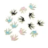 Mixed color swallow pendant (10pcs)