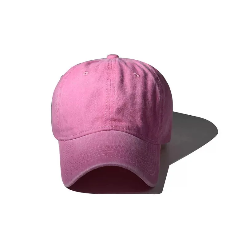 Blank Baseball Cap Casual Dress New 20 Solid Colour Faded Cotton Washed Dad  Hat 6-panel Hat Sports Caps for Women Lady Men