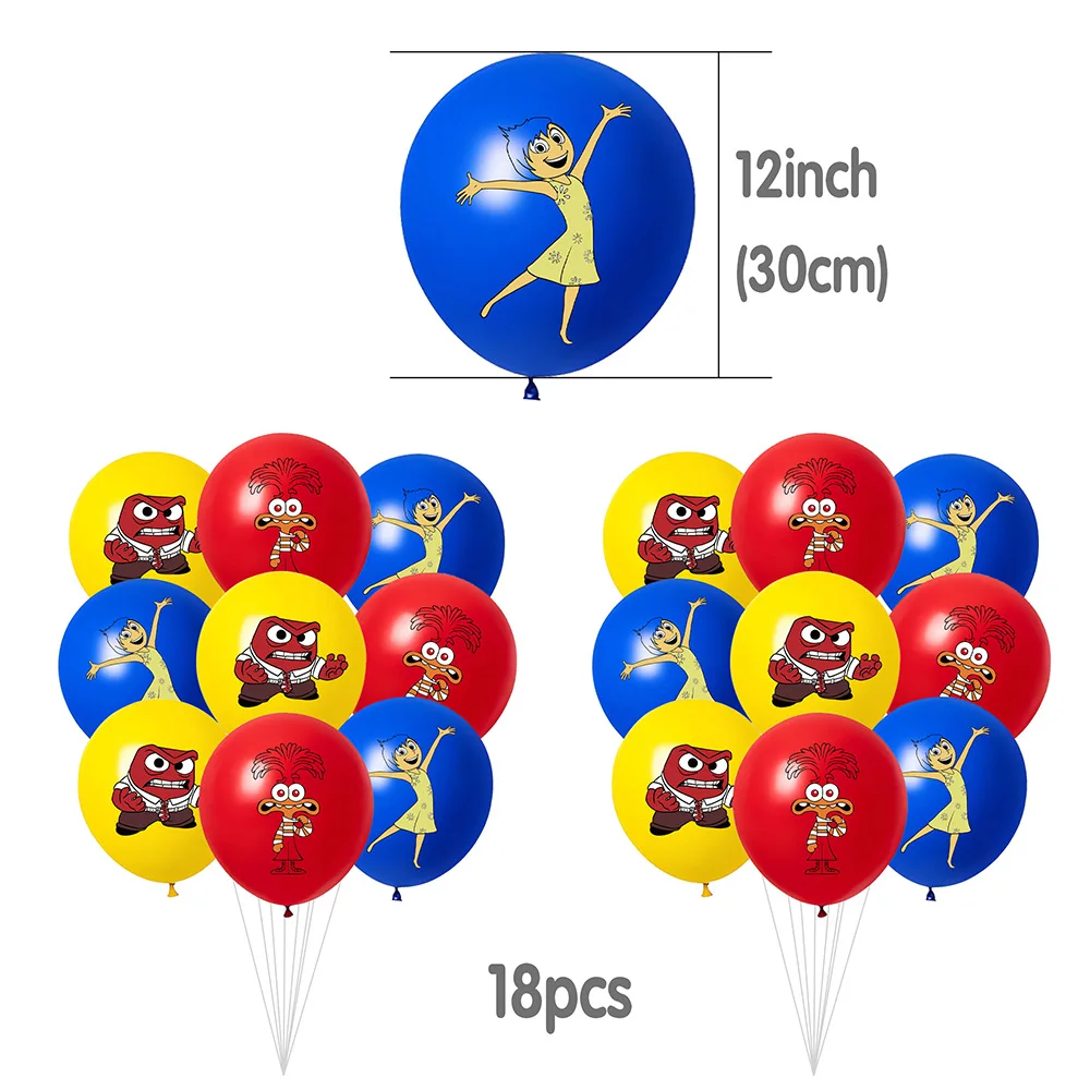 Inside Out Theme InsideOu Birthday Party Decoration Flag Balloon Set ...