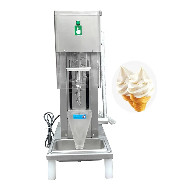 Auto Swirl Fruits Ice Cream Machine Auto Swirl Frozen Yogurt Ice Cream  Mixer Real Fruit Swirl