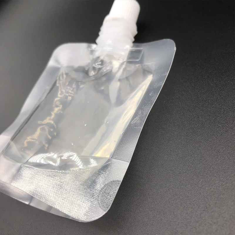 
 Clear Drink Reusable Food liquid drink plastic stand up pouch with spout  Clear Drink Reusable Food liquid drink plastic stand up pouch with spout