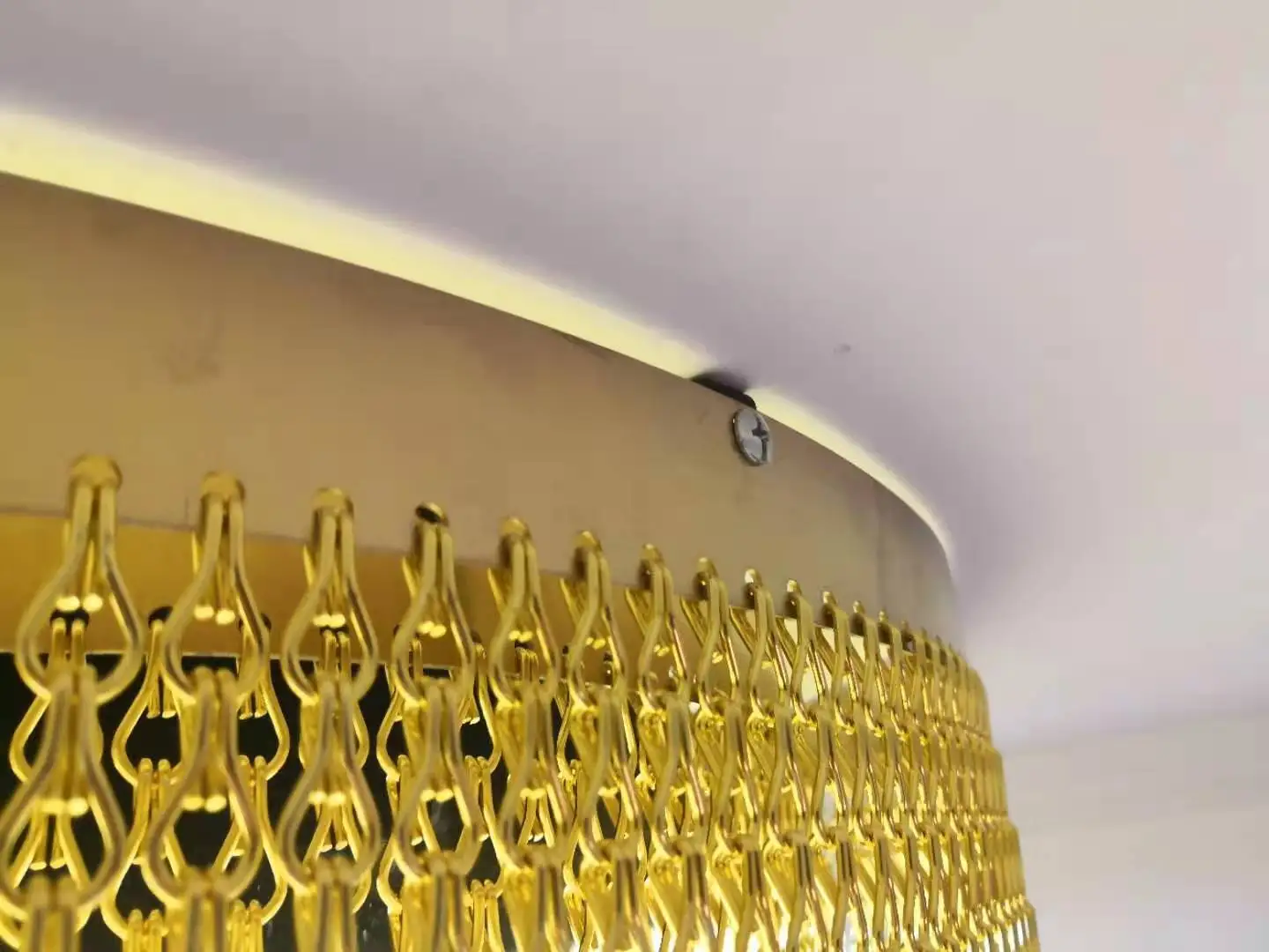 Decorative Metal Mesh Shower Curtain Chain Aluminum Chain Link Metal Curtain For Room Divider