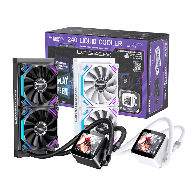 Lovingcool 液体クーラー LC-240-i 240mm RGB AIO Liquid Cooler - LOVINGCOOL