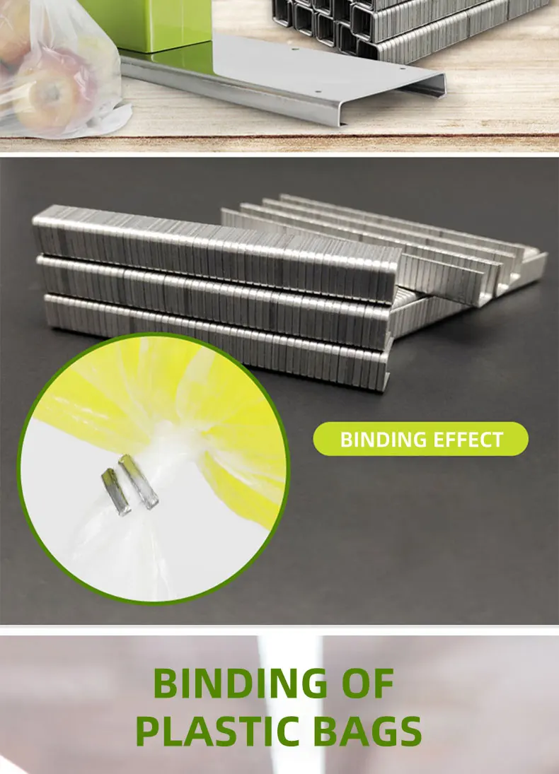 Supermarket Special 711 U Shape Mini Tying Tool Plastic Bag Seal Machine Packing Fruit Vegetable Manual Aluminum Nail Machine