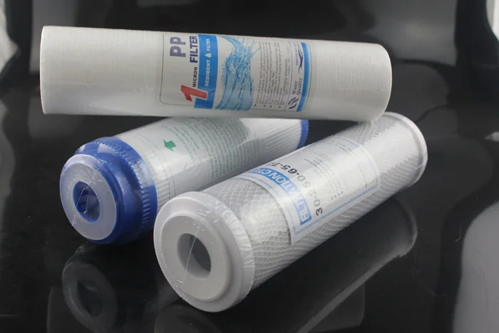 high quality PP+GAC+CTO 10 inch pp filter Can remove large particles in the water filters Removal of chlorine filter element