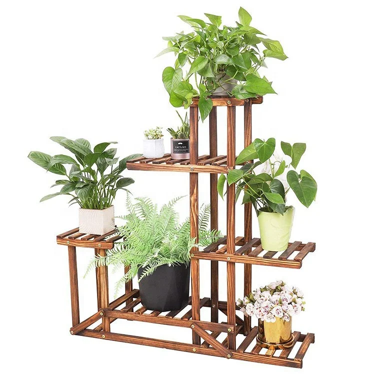 Bamboo Multi Layer Plant Stand Rack Stand Flower Pots Holder Display Indoor Large Planter Display Shelf For Garden Buy Plant Rack Stand Bamboo Product On Alibaba Com