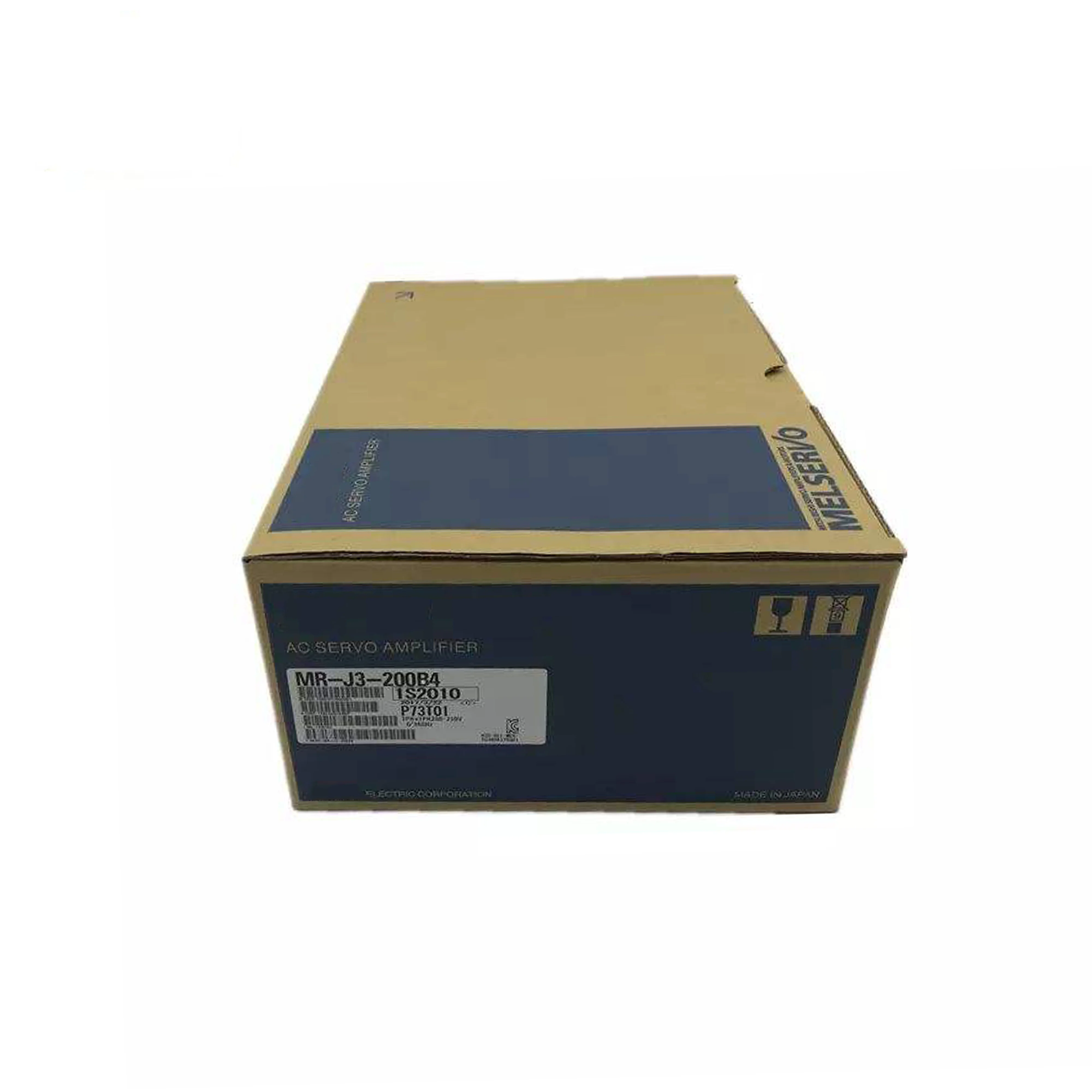 नया मूल MR-J3-200B4 MR‑J3 श्रृंखला उच्च-शक्ति सर्वो एम्पलीफायर, 400V बिजली आपूर्ति के लिए, उच्च-गति प्रतिक्रिया और भारी भार नियंत्रण क्षमता के साथ, HF‑SP श्रृंखला मोटर्स के साथ व्यापक रूप से सुसंगत