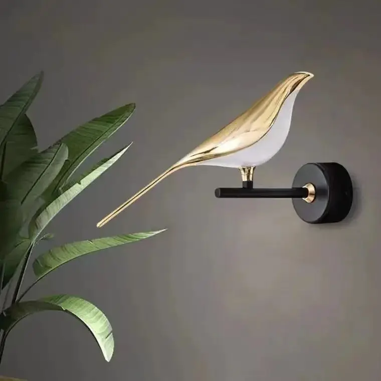 Cuckoo Bird Shape Wall Lamps Light Luxury Home Decor LED Wall Sconce Postmodern Design Indoor Decorative Wall Lights Lighting