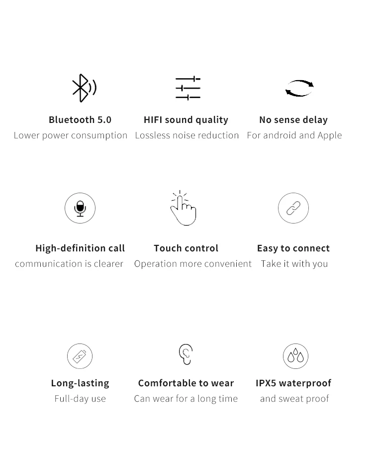 Original TWS Wireless Earbuds tws i28 Bluetooth 5.0 In Ear White black Earphones air 2 Pro mini Headsets - ANKUX.COM