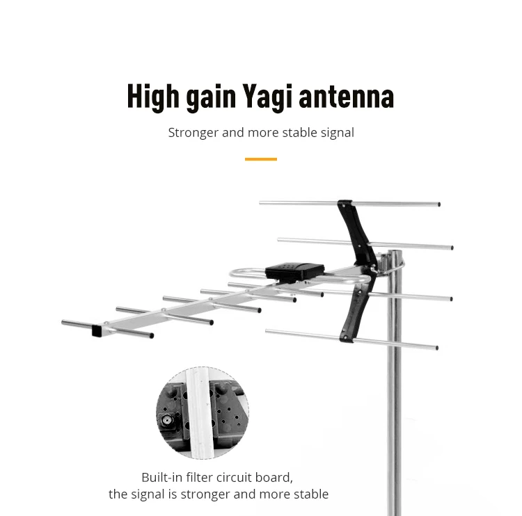 Useful exterior  genuinetek signal gsm repeater booster yagi Antenna outdoor GSM 900Mhz 1800MHz AT450 VHF