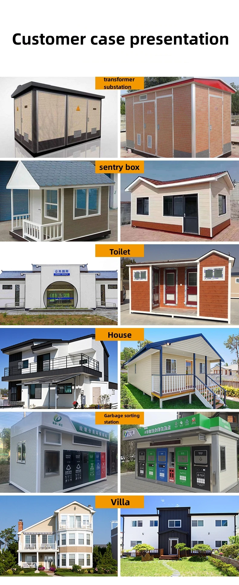 Steel structure EPS sandwich panel insulated real estate construction Building Container House manufacture