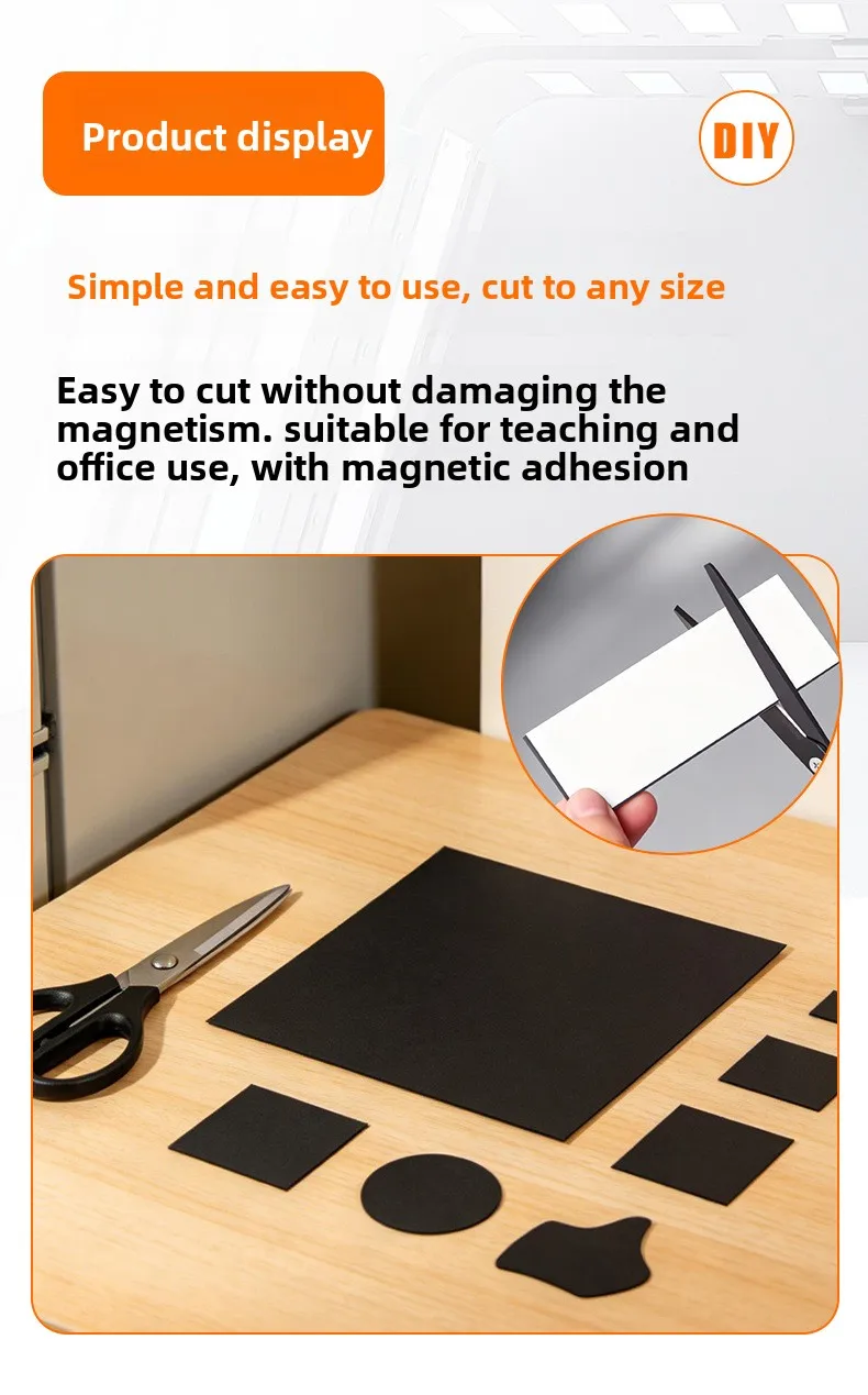 Round square magnetic sticker formats