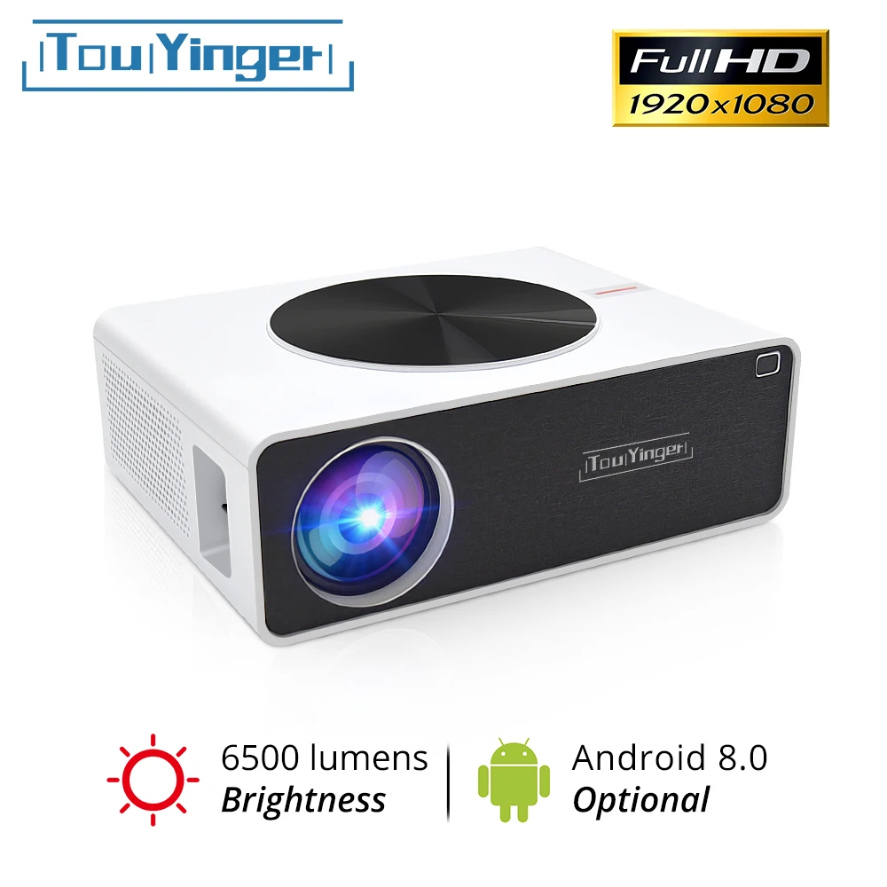 Yefound Q9 Video Projector Full HD 1080P Projector Home Theater Projector,outdoor projector with screen Support 4K Wireless Mirroring Movie Projector HiFi Speaker Compatible with TV Stick//Laptop//PS4//PS5//USB//VGA//HDMI