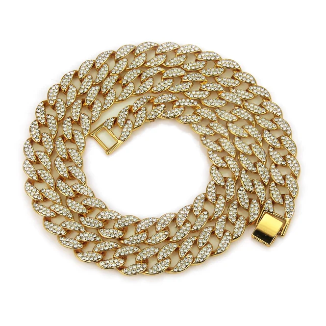 Wholesale New Hip Hop Necklace Fashion Single Layer Aluminum Chain Metal  Frosted Thick Chain Necklace From m.