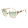 C6 bright translucent gradient light tea framegradual green